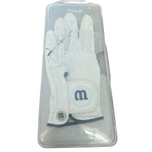 NWT Wilson Staff Pro Soft White Leather Golf Glove Large